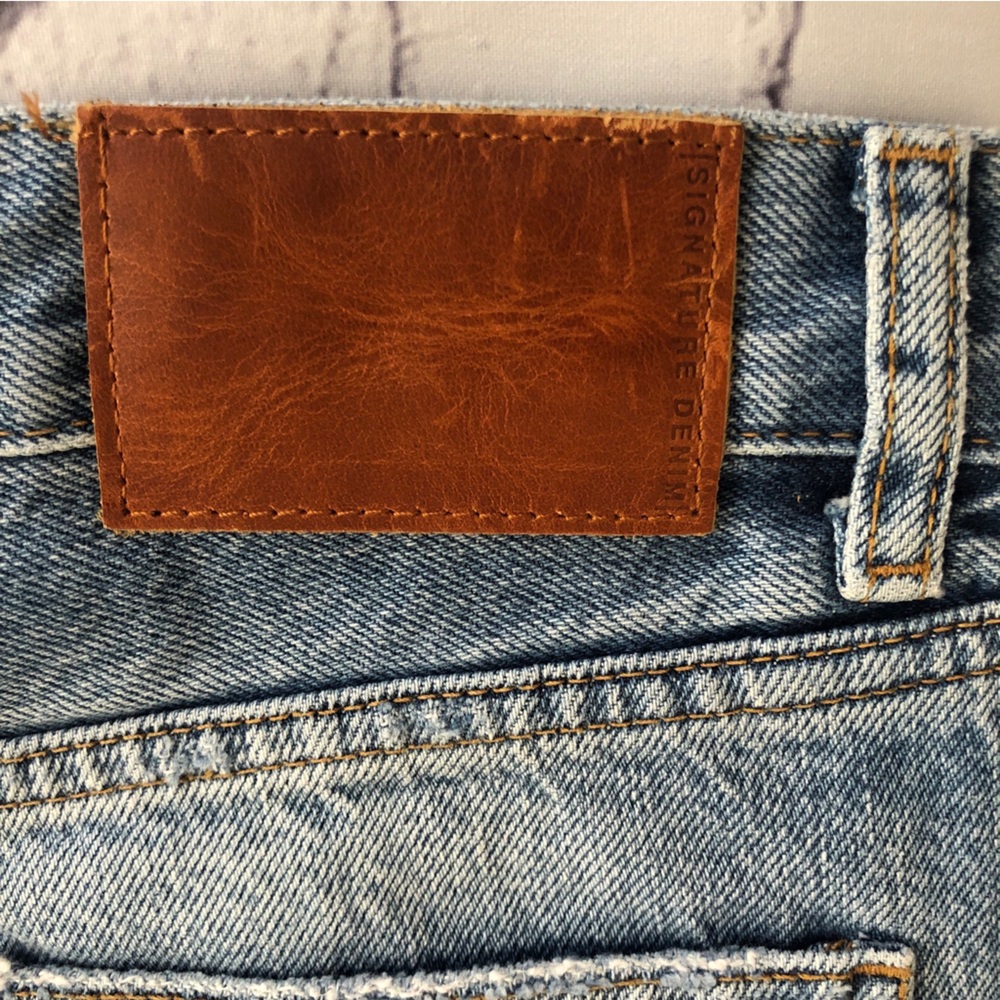 NEW Straight ZARA High Rise Light Wash Denim Women's Sz 6 Coastal Cowgirl Jeans - Picture 8 of 16